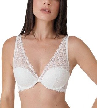 sassa BH Happy Choice Padded Bra Benhvit polyamid D 75 Dame