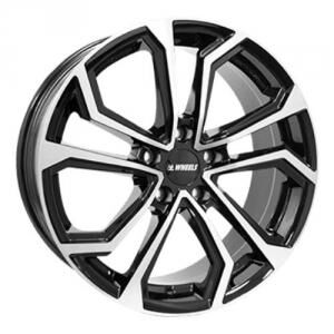 IT Wheels Ella Black Polished 8x18 5/112 ET35 B66.5 IT Wheels Ella Black Polished 8x18 5/112 ET35 B66.5