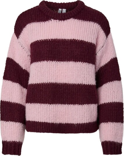 Pieces Pcdorthea Ls Chunky Knit Noos Bc Burgundy XL