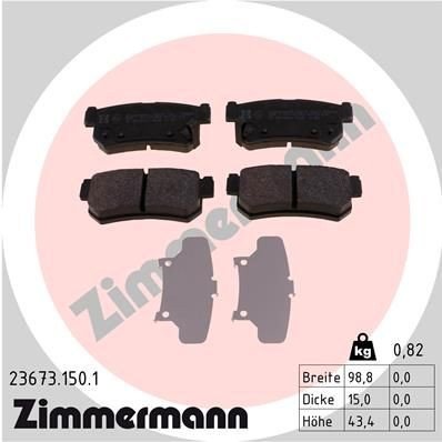 Bremseklosser ZIMMERMANN 23673.150.1 Bremseklosser ZIMMERMANN 23673.150.1