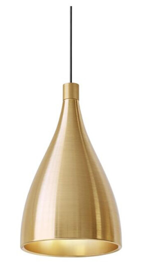 Pablo Swell Single XL Taklampe Smal Messing