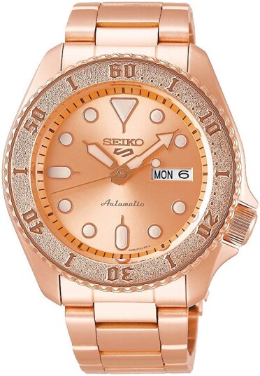 Seiko 5 Sports Herreklokke SRPE72K1 Rosegullfarget/Rose gulltonet