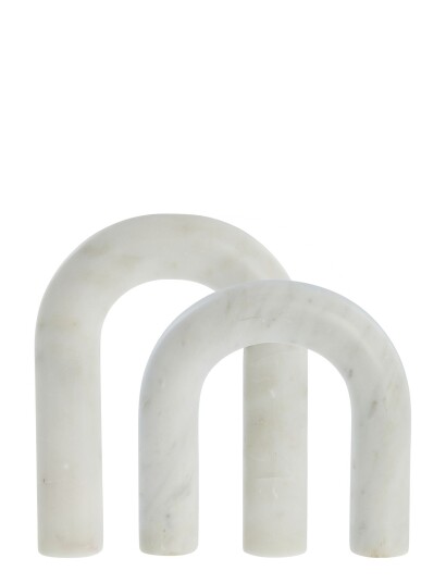 Lene Bjerre Ellia Lanterne   White   25.5X19.5X5CM;19.5X19X5.5CM