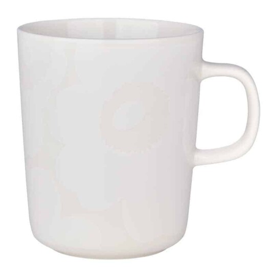 Marimekko krus 0,25L Unikko white natural white