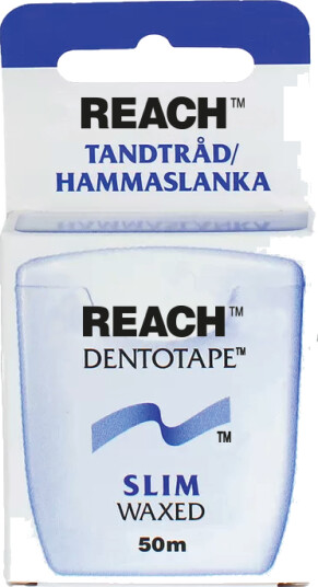 Reach Dentotape Tanntråd Slim, 50 m, 1 stk. Reach Dentotape Tanntråd Slim, 50 m, 1 stk.