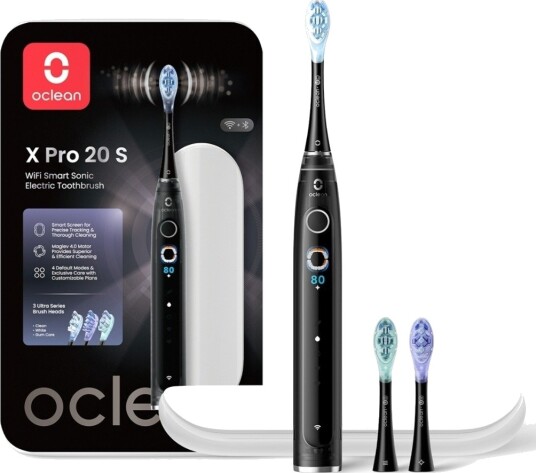 Oclean X Pro 20 S Elektrisk Tannbørste med 4 Innstillinger Svart