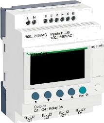 Schneider Modular Intelligent Relé Zelio Logic 240V Rtc/Lcd Sr3b101fu