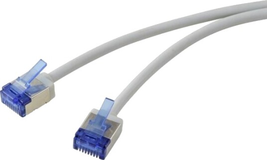 Renkforce Rf-7116932 Rj45 Nettverkskabel Patch Cat 6A U/Ftp 5,00 M Grå Ekstremt Tynn