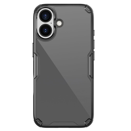 Nillkin Nature TPU Pro Deksel for iPhone 17   Gjennomsiktig/Svart