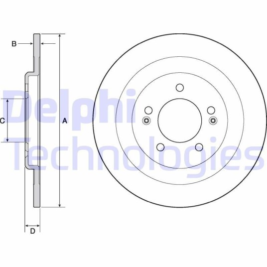 Bremseskive DELPHI BG4688C Bremseskive DELPHI BG4688C