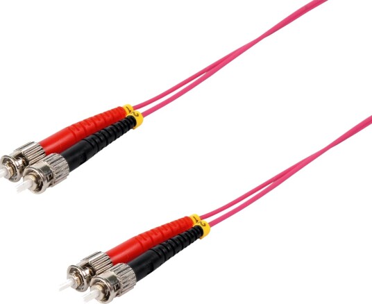 Jacobelc S/Conn Kvalitets Fiberoptisk Dupleks Patchkabel St Til St Om4 Lilla 5,0 M 166779044