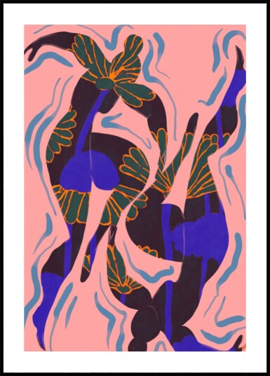 Vibrant Fluid Dance Plakat / 100x150