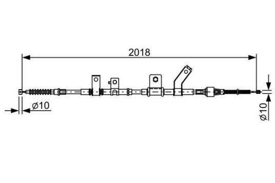 Bremsewire BOSCH 1 987 482 516