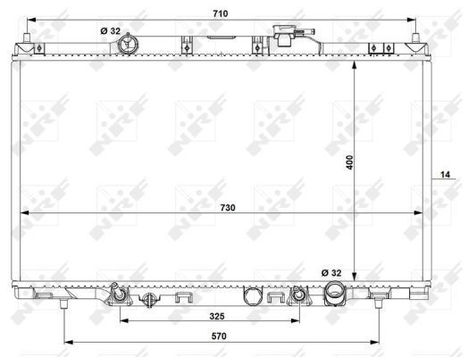 Radiator NRF 53574 Radiator NRF 53574