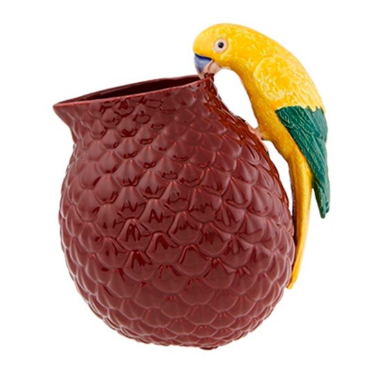 Bordallo Pinheiro  Amazonia kanne med undulat 2L