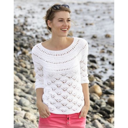 Clara by DROPS Design Genser Strikkeoppskrift str S XXXL