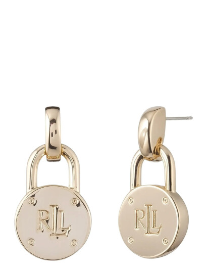LAUREN RALPH LAUREN Pe Logo Padlock Drop Gld |Guld |One Size LAUREN RALPH LAUREN Pe Logo Padlock Drop Gld |Guld |One Size