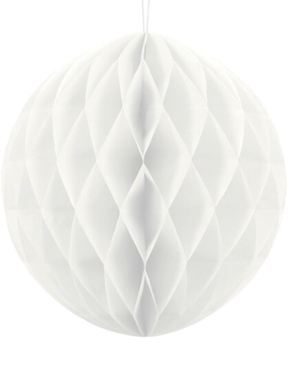 Hvit Honeycomb Ball 30 cm Hvit Honeycomb Ball 30 cm