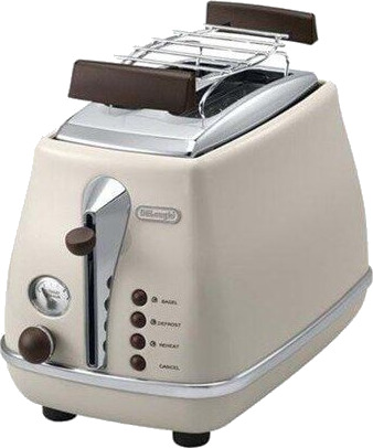 DeLonghi Icona Vintage Brødrister 2 Skiver 900W Beige CTOV2103.BG