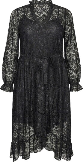 Zizzi Maxikjole Mfreja L/S Midi Dress Svart