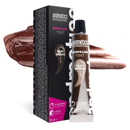 Andmetics Brow & Lash Tint dark brown
