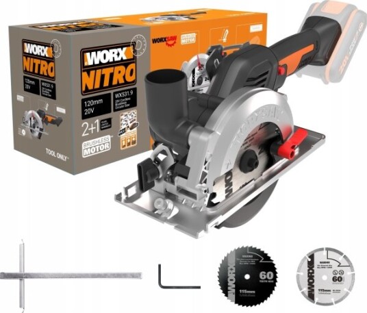 Worx Sirkelsag WX531.9 20V 120mm Solo Worx Sirkelsag WX531.9 20V 120mm Solo