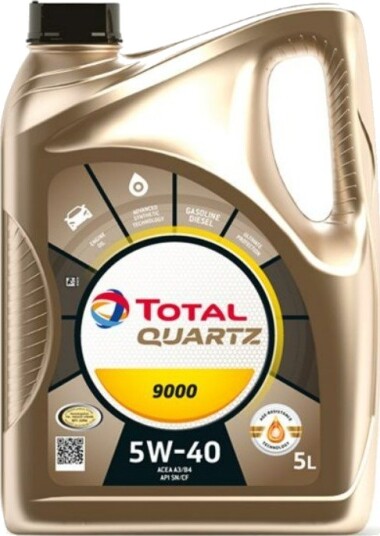 Motorolje TOTAL 5W40 QUARTZ 9000 5L