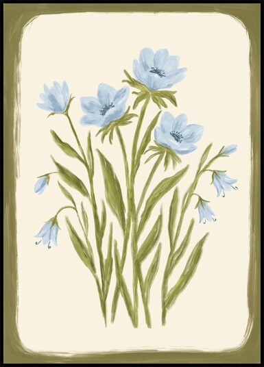 Bluebell Symphony Plakat Plakat / 30x40cm