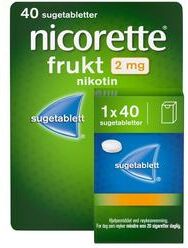Nicorette Sugetabletter 2mg Frukt 40 stk.