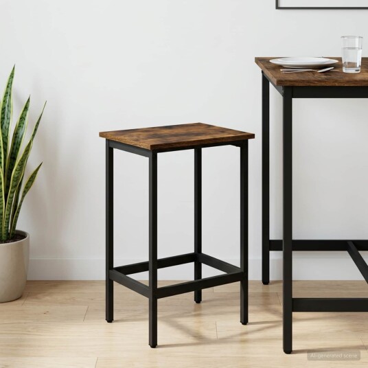 vidaXL Barstol Røkt Eik 40 x 32 x 64 cm Konstruert tre vidaXL Barstol Røkt Eik 40 x 32 x 64 cm Konstruert tre