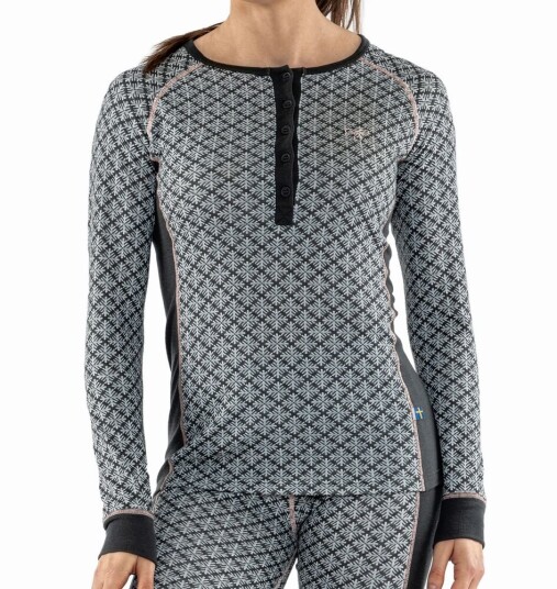 Termo - Undertrøye Seaqual Jacquard Half-zip Women - Grå Termo - Undertrøye Seaqual Jacquard Half-zip Women - Grå