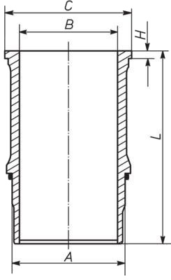 Sylinderhylse MAHLE 227 WN 65 01