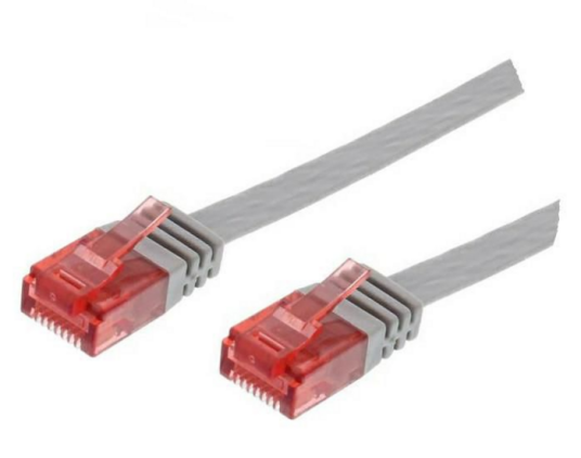MicroConnect CAT6 U/UTP FLAT nettverkskabel 0,25m grå 1 Stykk SEN V UTP60025 FLAT