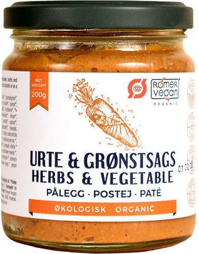 Rømer Smørepålegg Urter & Grønnsaker Øko   200 g