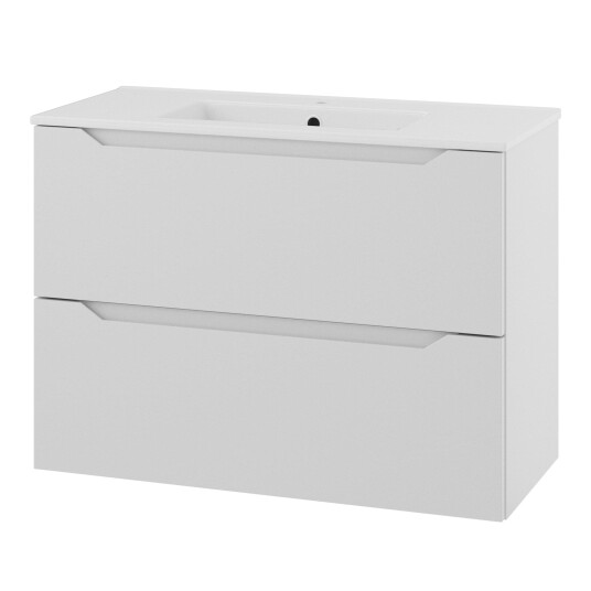 Linn Bad Emma Smal D35cm Servantskap Hvit Matt / 80cm