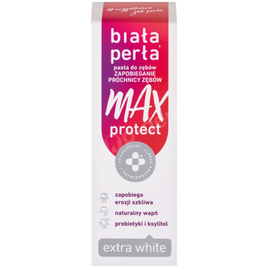 Tannblekingstannkrem BIALA PERLA Max Project Xylitol Extra White 75 ml.