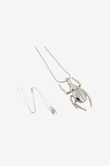 IOAKU   Halskjede Beetle Mini Necklace   Sølv