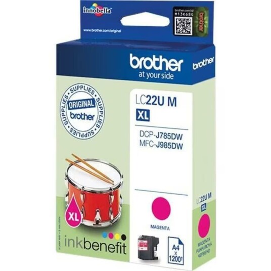 Original blekkpatron Brother LC-22UY Magenta Original blekkpatron Brother LC-22UY Magenta