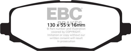 Bremseklosser sett EBC Brakes DP41889R