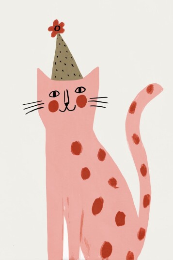 Namly Design Plakat Katt med hatt POSTERIJ90DO