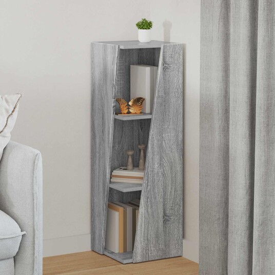 vidaXL Sidehylle Grå Sonoma 33 x 32 x 100,5 cm Konstruert tre