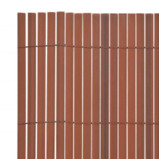 vidaXL Dobbelsidet hagegjerde 110x500 cm brun