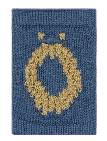 Smallstuff Knitted Letter Ö Blue Blue ONE SIZE 10 cm