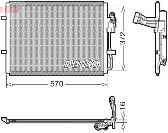 Kondensator, klimaanlegg DENSO DCN44016