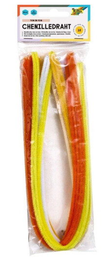 Folia Piperensere i gul fargemix 50 cm 10 stk Folia Piperensere i gul fargemix 50 cm 10 stk