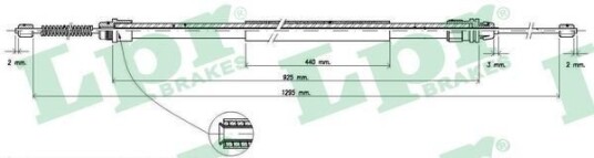 Bremsewire LPR C0740B