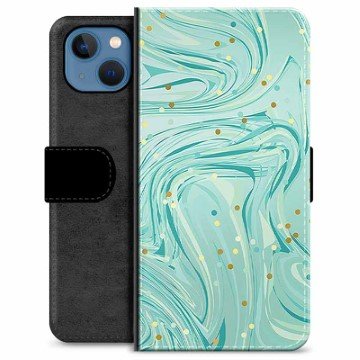 iPhone 13 Premium Lommebok-deksel Grønn Mynte