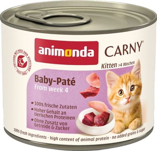 Animonda Carny Våtfôr Kitten Baby Patè 12 X 200 G