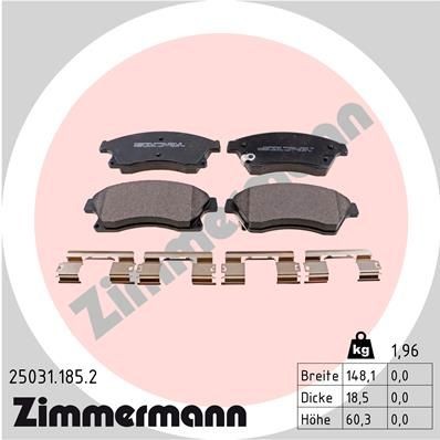 Bremseklosser ZIMMERMANN 25031.185.2
