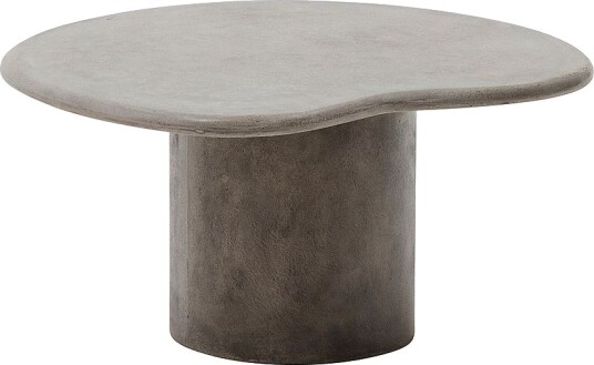 Kave HomeMacarella sofabord i hvit sement 83 x 77 cmGråSofabord